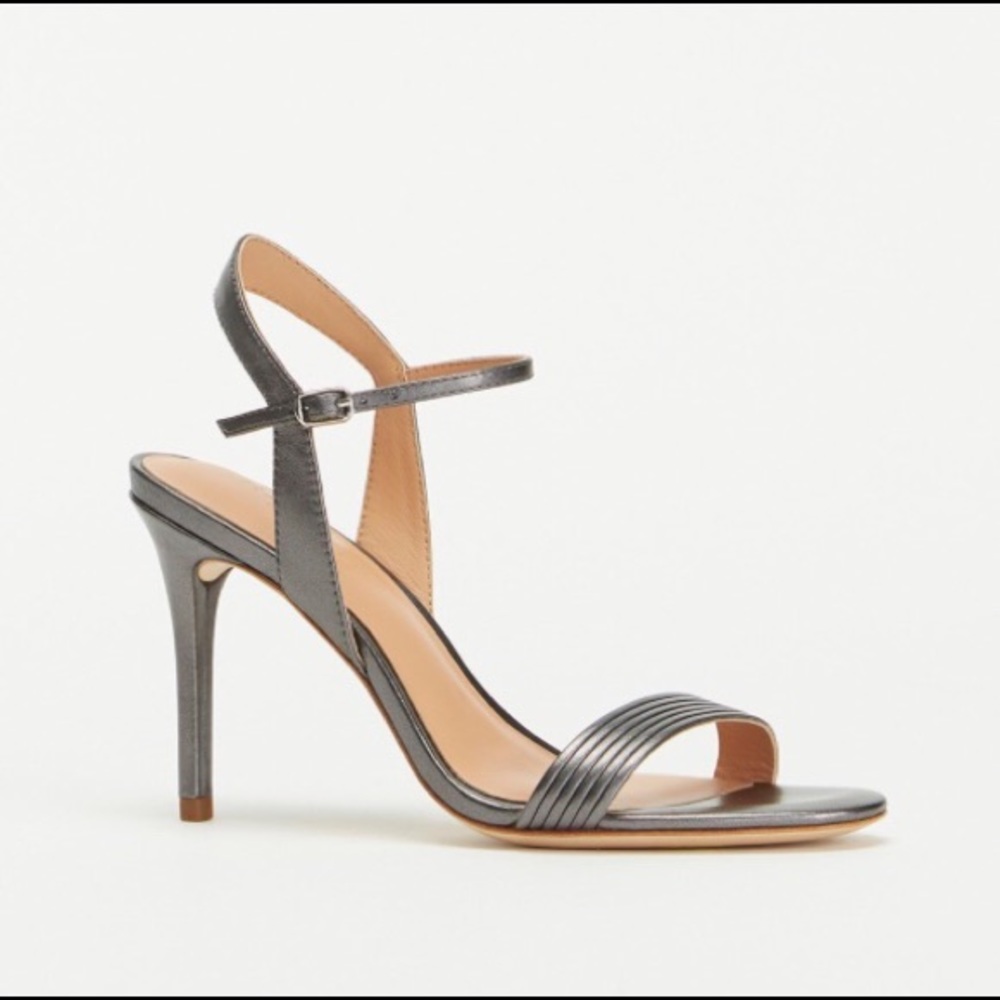 Halston Heritage Whitney Metallic Leather Sandal